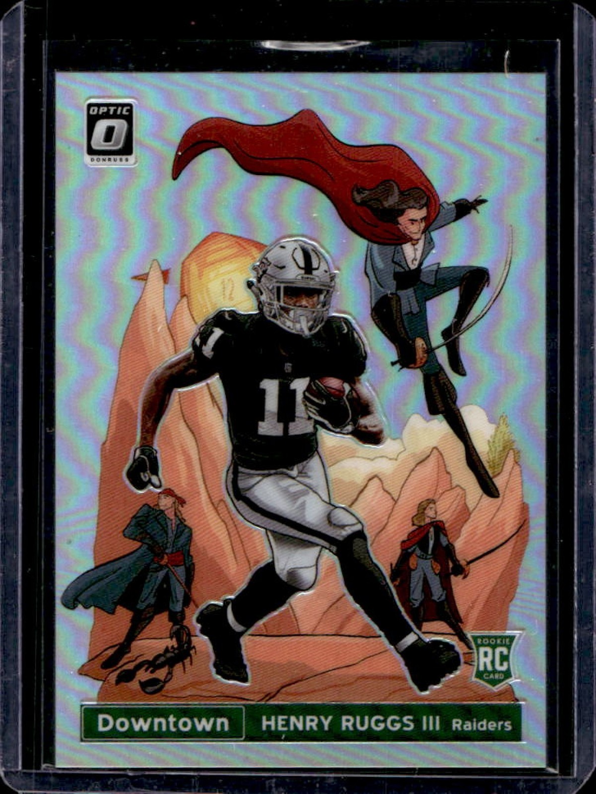 2020 Panini Donruss Optic Henry Ruggs III Downtown SSP RC Rookie #DT-38 Raiders