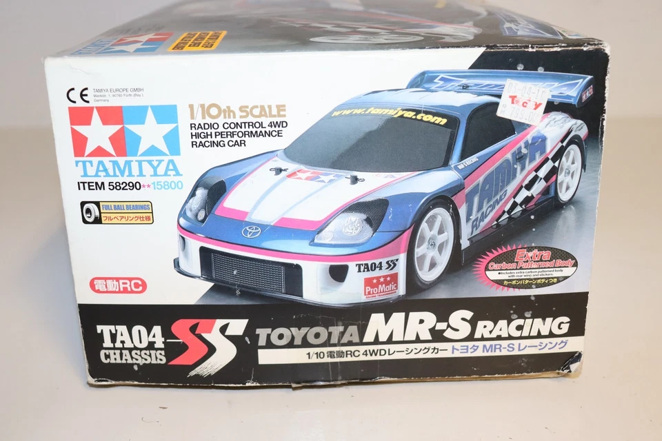 Tamiya Vintage RC Modell 58290 Toyota MR S Racing 4WD TA 04 Chassis 1:10 OVP - Bild 4 von 4