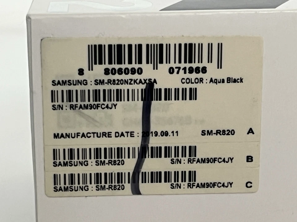 Samsung Galaxy Watch Active 2 (SM-R820) Black - TESTED & WORKING + Original Box - Image 3 of 4