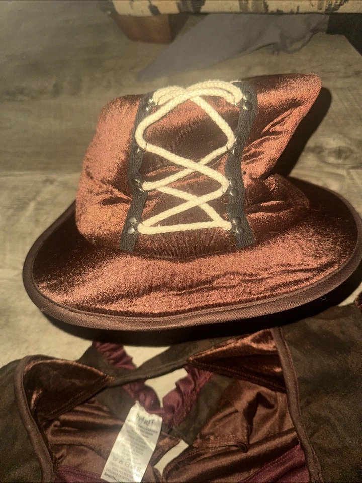 Disfraz de Halloween para niña steampunk con sombrero Foto 3 de 4