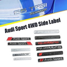 Auto Metall Logo Aufkleber für Audi Modelle Quattro S Line Tuning