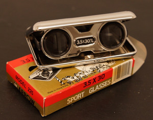 Vintage Arrow Sport Glasses/Binoculars in Blue 3.5 X 30 New in Box