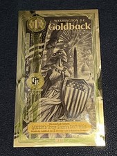 1 WASHINGTON DC GOLDBACK 1/1000 OZ 250 YEARS COMMEMORATIVE EDITION