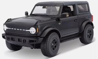 Maisto, Ford Bronco Wildtrak 2021 Schwarz, 1/18, MST31456NOIR