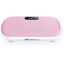MERACH Vibration Plate Exercise Machine 440 Lb Capacity, Bluetooth, Pink