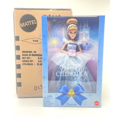 Mattel Disney Princess Cinderella Birthday Celebration Doll New In Box
