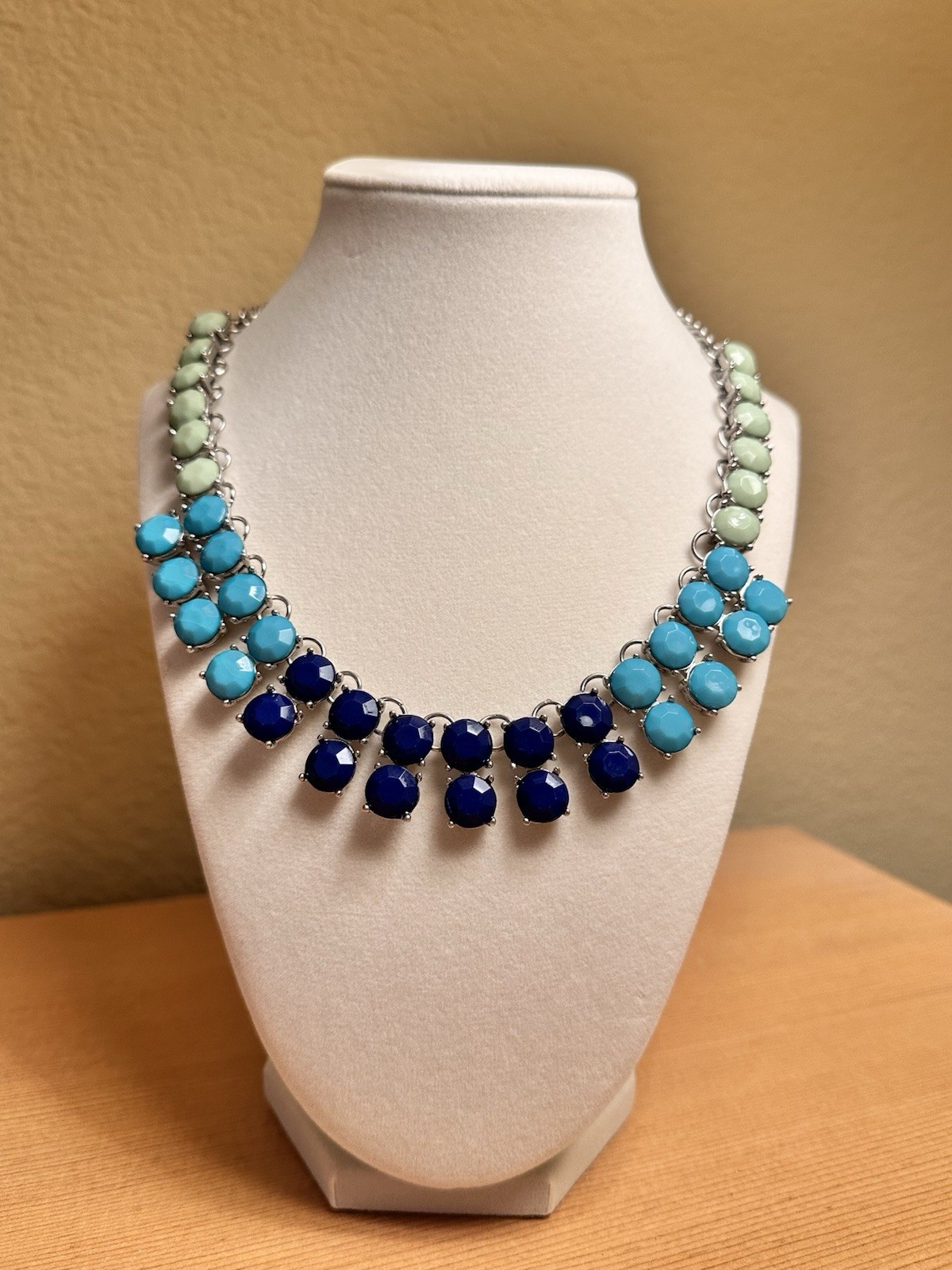 Bold Multicolor Statement Necklace – Ocean Blue, … - image 6