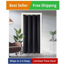 Blackout Door Curtains for Doorway Privacy, Grommet Closet Curtains for Bedro...