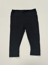 Athleta Women  s Cropped Leggings Black Medium Athletic Stretch Pocket