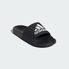 Unisex Adidas Adilette Shower Sandals Black White Size 9 Men or Women 10