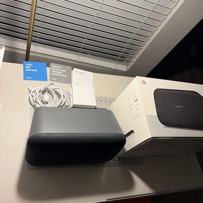 Google Home Max Bluetooth Smart Speaker w/ Google Assistant complete w/Box New