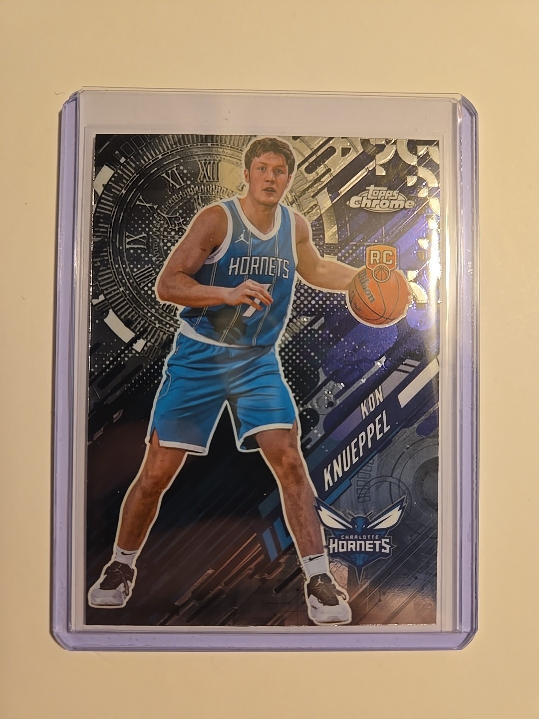 2025 Topps Chrome NBA RC Kon Knueppel Go Time GT-19 Charlotte Hornets