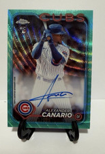 2024 Topps Chrome Alexander Canario  (RC) Auto Aqua Wave Refractor /199 - Cubs