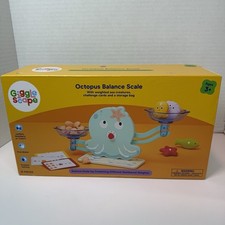 Giggle Scape Octopus Balance Scale Counting Toy 31pc Open Box