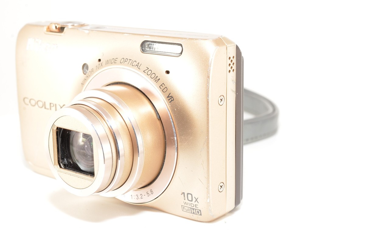 Nikon Coolpix S6300 GOLD Digital camera Tested Working from Japan