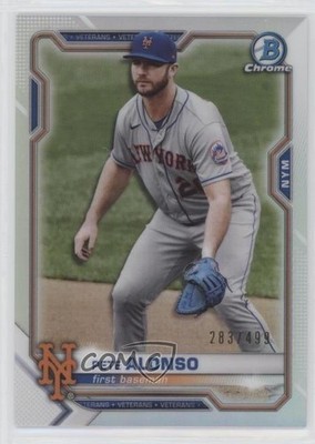 2021 Bowman Chrome Refractor 283/499 Pete Alonso #41 6m1
