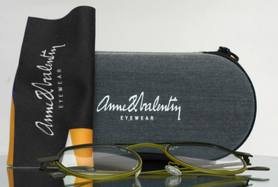 ANNE ET VALENTIN Reform 21C27 Olive Womens Aviator Eyeglasses 49-22-151 B:42
