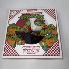 NEW IN BOX Teenage Mutant Ninja Turtles 4 PAIR Crew Sock Giftset SZ 6-12