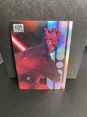2021 Topps Chrome Star Wars Galaxy #77 The Wrath of Maul Refractor Darth Maul