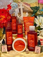 Bath  Body Works Vacation Vibe 9 Pc Deluxe Set w/ Wall Plug  RARE Body Butter