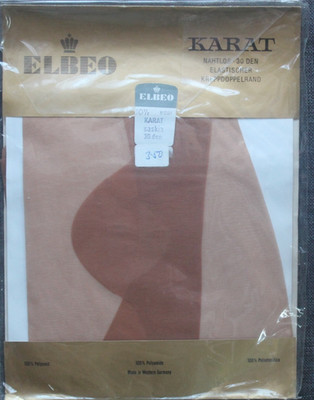 Vintage Elbeo Karat Nylons Gr. 10,5 Strümpfe Saskia 30 den Neu OVP