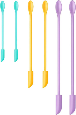 Silicone Spatula Set (6Pcs) - Mini Scraper Tool for Beauty &  - Reach Every Last