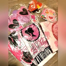 Lote de decoraciones de fiesta de cumpleaños de Barbie - Barbiecore - Nuevo con etiquetas