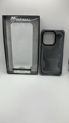 ULTIMAL iPhone 14 Pro Hülle - Grau/Schwarz Schutzhülle Stoßfest Ultra Slim