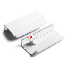 5 PCS 3 Inch Self Adhesive Cabinet Pulls Bright White Stick On Drawer Handles