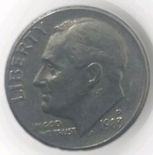 1983 D Roosevelt Dime 10C About Uncirculated Free Post Tracking 