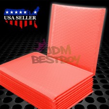 ANY SIZES  Red Poly Bubble Kraft Padded Mailers Mailing Shipping Envelopes Bags