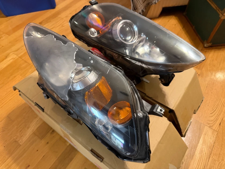 Ambos faros OEM HONDA S2000 AP2 S2k - funcionan perfectamente, para repintar Foto 3 de 4