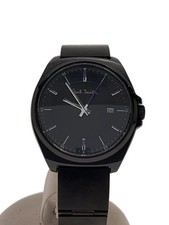 Paul Smith Quartz Watch Analog Round Case Leather Band Pre-owned