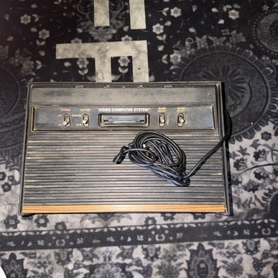 Atari 2600 VCS CX-2600A Console Tested Works Missing Color Switch PSU Included 