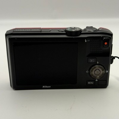 Nikon Coolpix S8100 10x 21.1MP Compact Digital Camera Red Tested