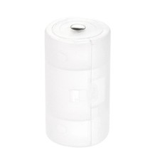 AA to D Size Battery Adapter Battery Converter Holder Metal Contact Clear 16Pcs