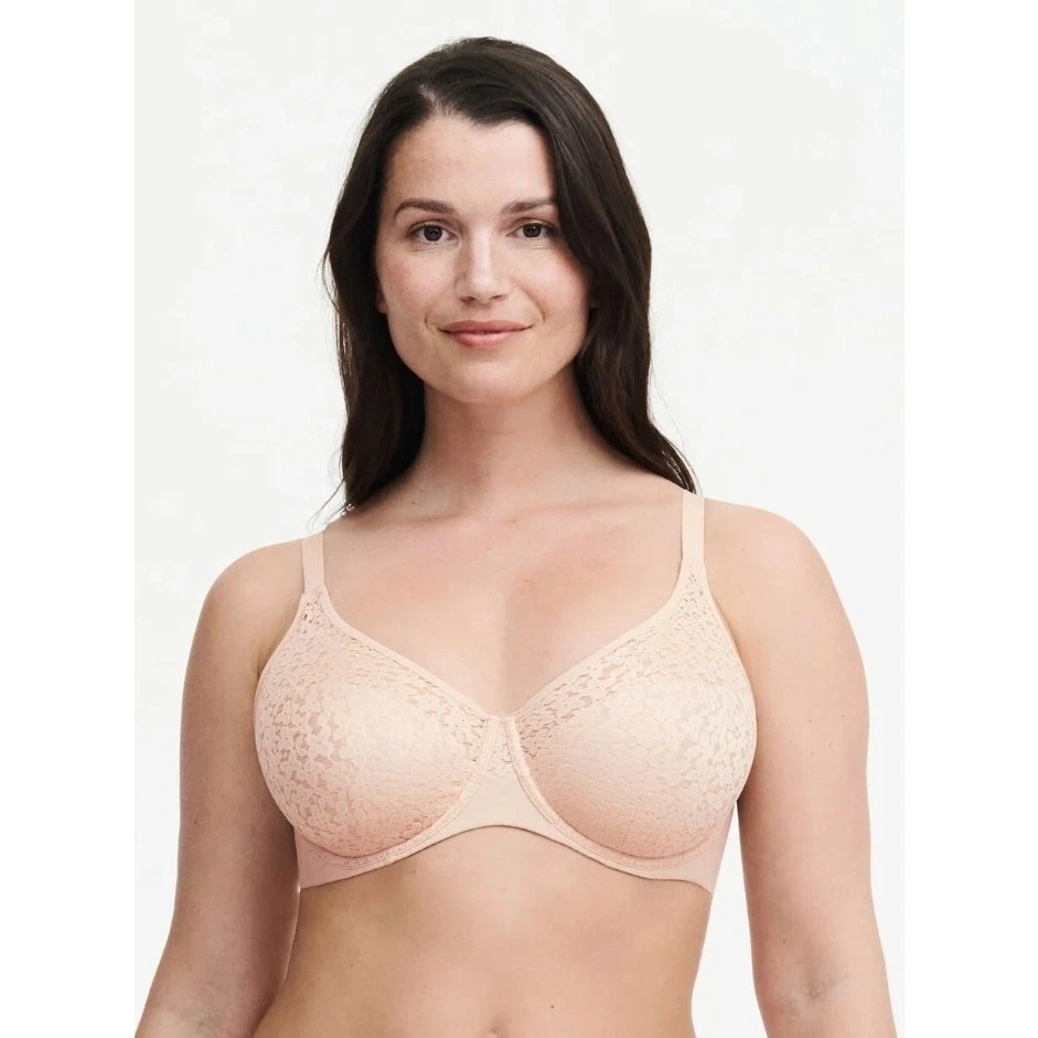Chantelle Norah T-Shirt Bra Womens Size 38E Nude Blush Underwire Seamless 13F1 - Image 2 of 3