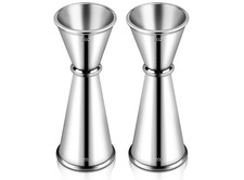 2 Pezzi Jigger per Bartending, Premium 304 Acciaio Inox Jigger 2 oz 1 oz, Professionale