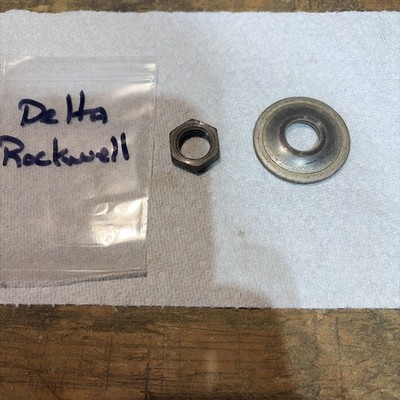 Vintage Delta Rockwell Arbor Blade nut and washer      (storage C )