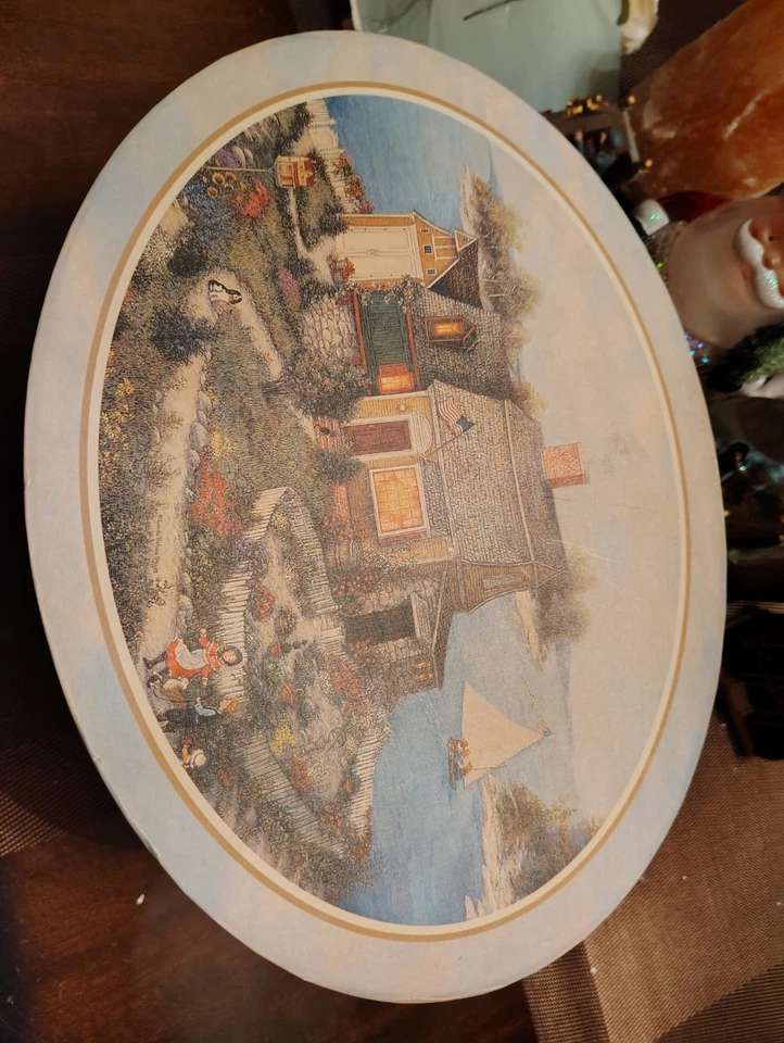 7 Stacking Nesting Boxes Oval Bobs Boxes Lang Cards Gifts From The Garden  - Image 3 of 4