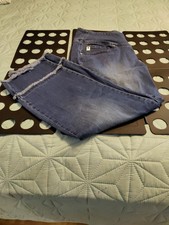 Women's Belle by Kim Gravel Stretch Pull On Blue Wash Denim Jeans Size 12P