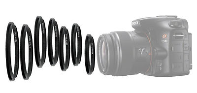 Anello Step-Up 43-49 Mm In Alluminio Anodizzato Nero Per Filtri E Accessori – Ayex, Lavorato Al CNC