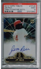 2014 Topps Tribute Jim Rice Pastime Auto  PSA 9