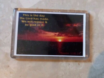 Psalm 118,24 Zitat Kühlschrankmagnet #27