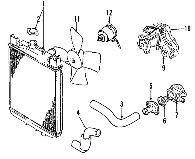 Carcasa de termostato de salida de agua para Suzuki Esteem 95-00 1,6 L Swift 89-01 1,0 1,3 Foto 2 de 2