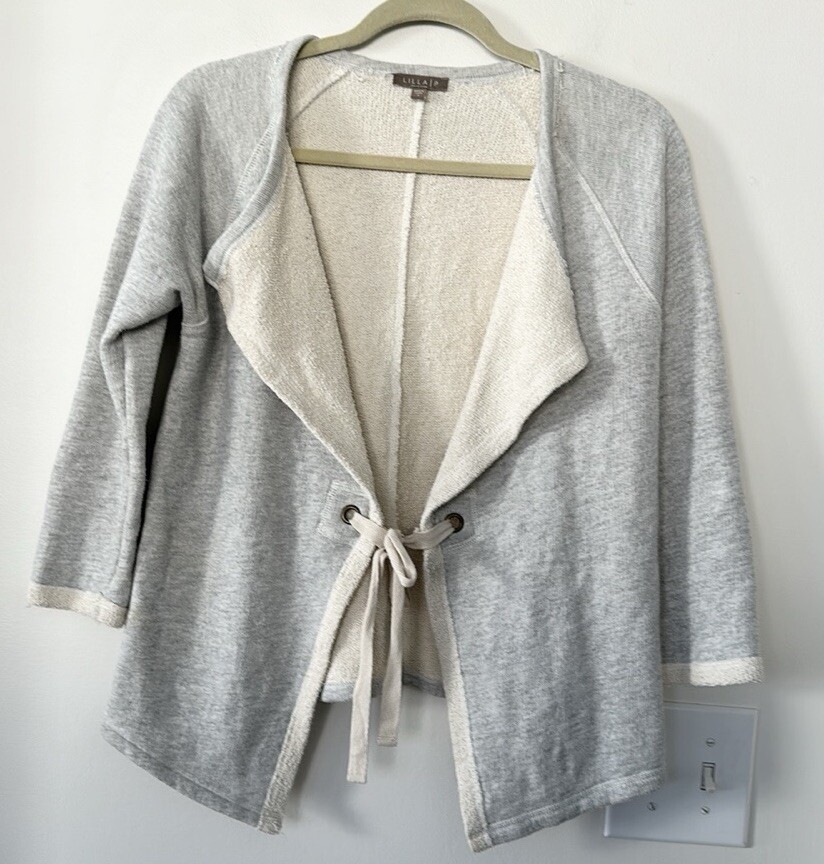 Lilla P 3/4 Sleeve Open Cardigan M | eBay