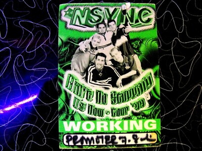 N Sync Photo Of Band Members Justin Timberlake Back Stage Pass Ebay