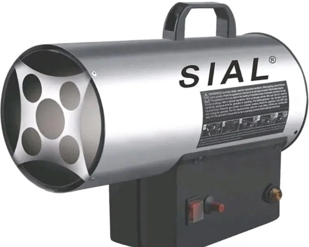 Sial Gas Space Heater Portable Grey Indoor Frestanding Garage Workshop 13kW  1Q 3663602671428 | eBay