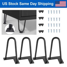 6  Hairpin Table Legs Set of 4 Metal 2 Rods Heavy Duty DIY Desk Stand Sofa Legs