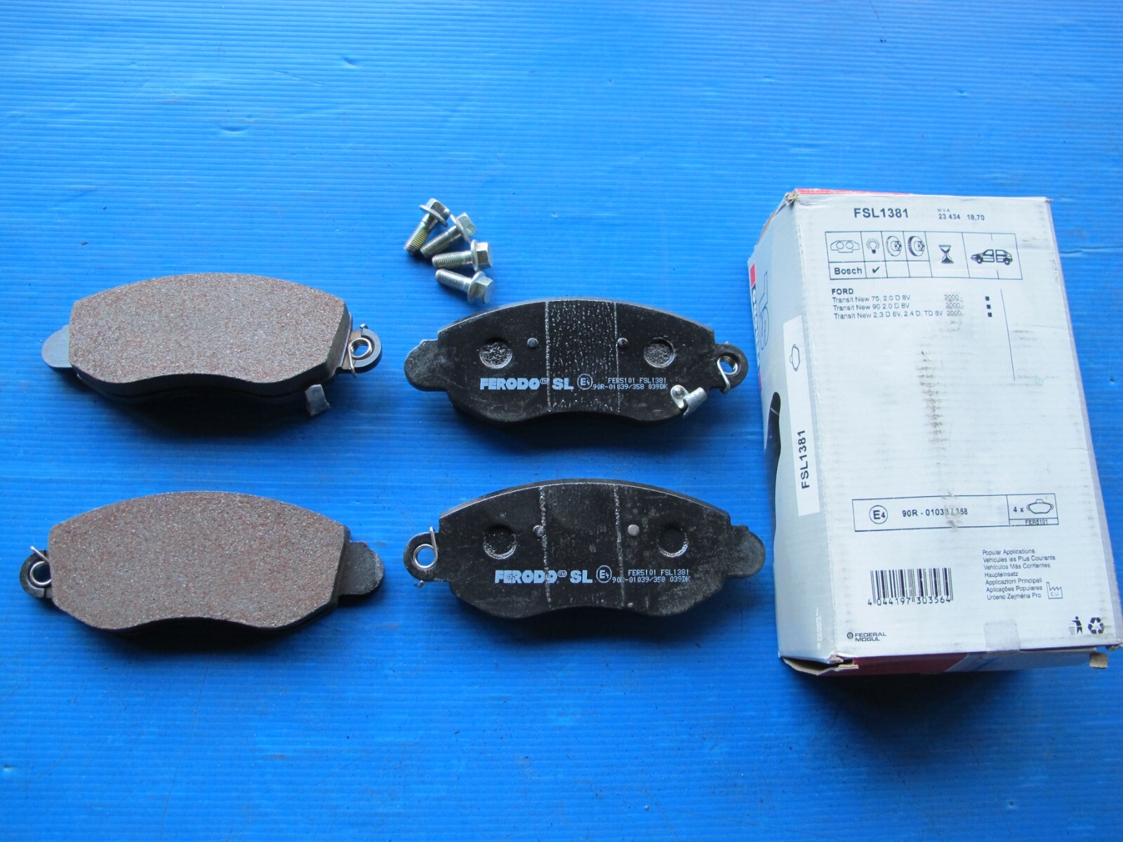 Plaquettes avant Ferodo SL à haute friction pour Ford Transit propulsion